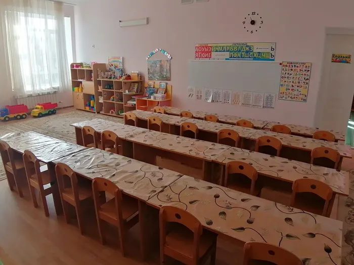 Маркировка мебели, соответствует росту и возрасту детей